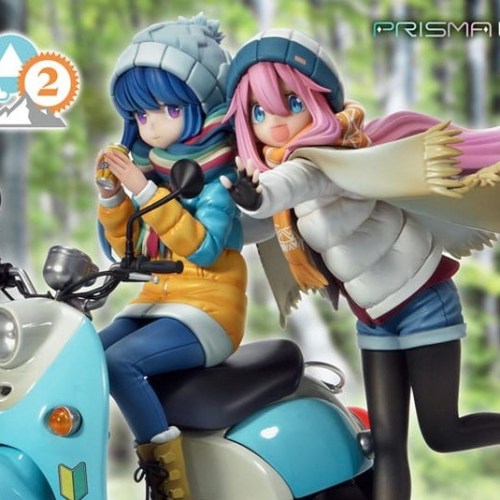 Nadeshiko Kagamihara & Rin Shima Laid-Back Camp Prisma Wing PVC 1/7 Statue by Prime 1 Studio