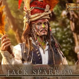 Pelegostos Chief Jack Sparrow DX Pirates of the Caribbean Dead Man's Chest 1/6 Action Figure by Hot Toys