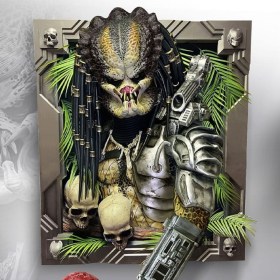 Predator Life-Size Wall Sculpture Predator by HCG