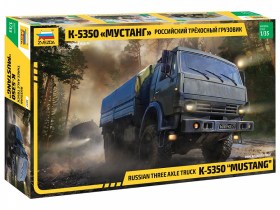Russian three axle truck K-5350 "MUSTANG" by Zvezda