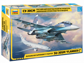 Russian air superiority fighter SU-30SM "FLANKER C" by Zvezda