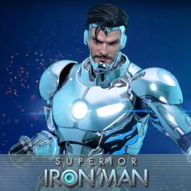 Superior Iron Man Marvel Comic 1/6 Action Figure by Hot Toys