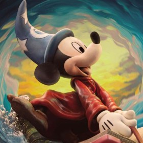 Sorcerer Mickey Deluxe Disney Classics Vintage Collection Art 1/10 Scale Statue by Iron Studios