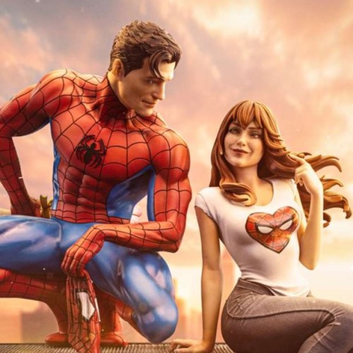 Spider-Man and Mary Jane Diorama Art 1/6 Scale Statue by Iron Studios