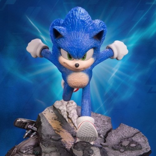 Sonic Standoff Sonic the Hedgehog 2 Statue by First 4 Figures