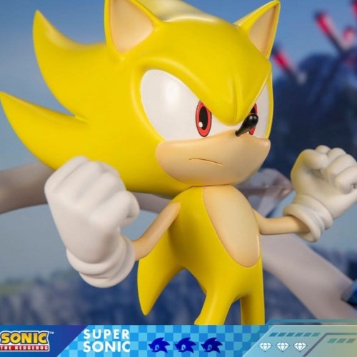 Super Sonic Sonic The Hedgehog Sonic Frontiers Resin Statue by First 4 Figures