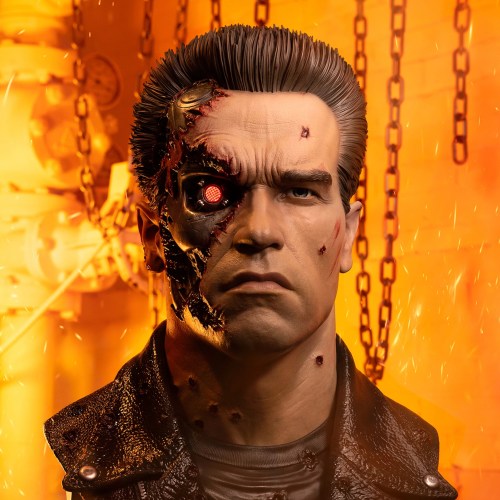 T-800 Model 101 Battle Damaged Terminator 2 Scale 1/1 Art Mask by Pure Arts