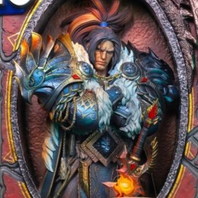 Varian Wrynn Hearthstone Art Statue Frame by Blizzard 