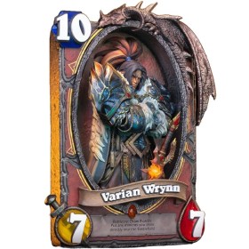 Varian Wrynn Hearthstone Art Statue Frame by Blizzard 