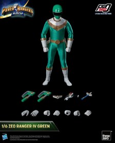 Ranger IV Green Power Rangers Zeo FigZero 1/6 Action Figure by ThreeZero