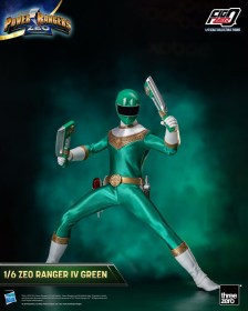 Ranger IV Green Power Rangers Zeo FigZero 1/6 Action Figure by ThreeZero