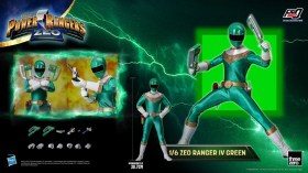 Ranger IV Green Power Rangers Zeo FigZero 1/6 Action Figure by ThreeZero