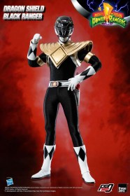 Dragon Shield Black Ranger Mighty Morphin Power Rangers FigZero 1/6 Action Figure by ThreeZero