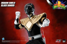 Dragon Shield Black Ranger Mighty Morphin Power Rangers FigZero 1/6 Action Figure by ThreeZero