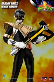 Dragon Shield Black Ranger Mighty Morphin Power Rangers FigZero 1/6 Action Figure by ThreeZero