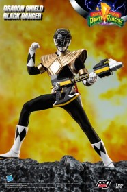 Dragon Shield Black Ranger Mighty Morphin Power Rangers FigZero 1/6 Action Figure by ThreeZero