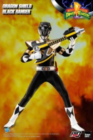 Dragon Shield Black Ranger Mighty Morphin Power Rangers FigZero 1/6 Action Figure by ThreeZero