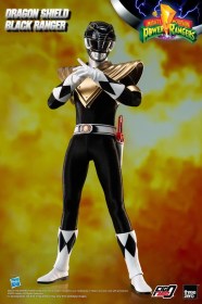 Dragon Shield Black Ranger Mighty Morphin Power Rangers FigZero 1/6 Action Figure by ThreeZero