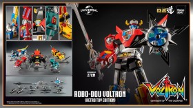 Voltron Retro Toy Edition Voltron Defender of the Universe Robo-Dou Action Figure by ThreeZero