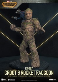 Groot & Rocket Raccoon Guardians of the Galaxy 3 Life-Size Statue by Beast Kingdom Toys