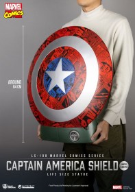 Captain America Shield Marvel Comics PVC Life Size Statue by Beast Kingdom Toys