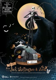 Jack Skellington & Zero Nightmare before Christmas Master Craft Statue by Beast Kingdom Toys