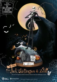 Jack Skellington & Zero Nightmare before Christmas Master Craft Statue by Beast Kingdom Toys