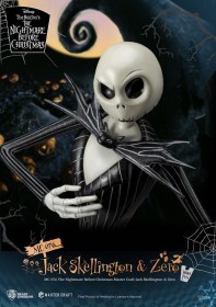 Jack Skellington & Zero Nightmare before Christmas Master Craft Statue by Beast Kingdom Toys