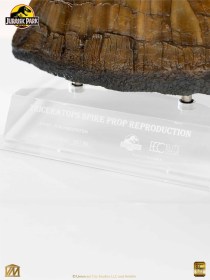 Triceratops Spike Prop (Reproduction) Jurassic Park Statue by ECC
