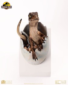 Velociraptor Hatching Egg Jurassic Park Replica Bust by ECC