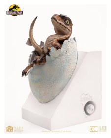 Velociraptor Hatching Egg Jurassic Park Replica Bust by ECC