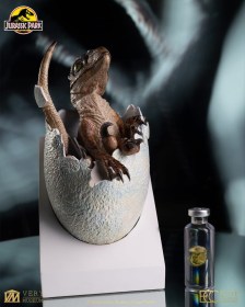 Velociraptor Hatching Egg Jurassic Park Replica Bust by ECC