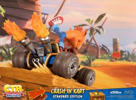 Crash in Kart Crash Team Racing Nitro-Fueled Statue by First 4 Figures