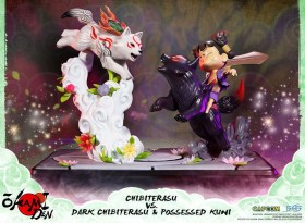 Chibiterasu vs. Dark Chibiterasu & Possessed Kuni Okamiden Statue by First 4 Figures