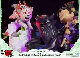 Chibiterasu vs. Dark Chibiterasu & Possessed Kuni Okamiden Statue by First 4 Figures