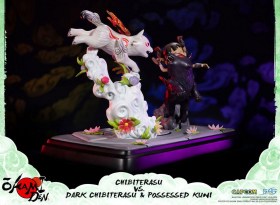 Chibiterasu vs. Dark Chibiterasu & Possessed Kuni Okamiden Statue by First 4 Figures