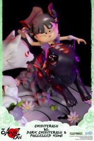 Chibiterasu vs. Dark Chibiterasu & Possessed Kuni Okamiden Statue by First 4 Figures