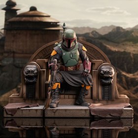 Boba Fett on Throne Star Wars The Mandalorian Premier Collection 1/7 Statue by Gentle Giant