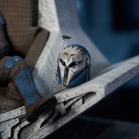Bo-Katan Kryze on Throne The Mandalorian Star Wars Premier Collection 1/7 Statue by Gentle Giant