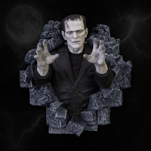 Frankenstein Wall Sculpture Classic Horror Edition Lifesize by HCG