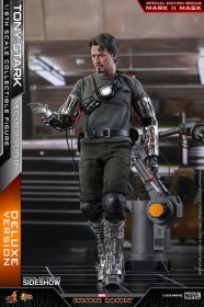 Tony Stark (Mech Test Deluxe Version) Iron Man Movie Masterpiece 1/6 Action Figure by Hot Toys