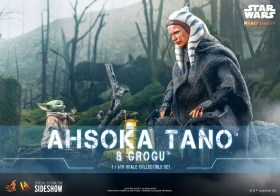 Ahsoka Tano & Grogu Star Wars The Mandalorian 1/6 Action Figure 2-Pack by Hot Toys