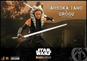 Ahsoka Tano & Grogu Star Wars The Mandalorian 1/6 Action Figure 2-Pack by Hot Toys