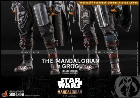 The Mandalorian & Grogu Deluxe Version Star Wars The Mandalorian 1/6 Action Figure 2-Pack by Hot Toys