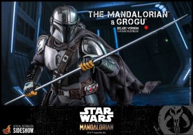 The Mandalorian & Grogu Deluxe Version Star Wars The Mandalorian 1/6 Action Figure 2-Pack by Hot Toys