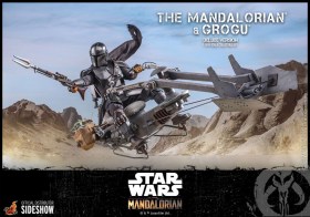 The Mandalorian & Grogu Deluxe Version Star Wars The Mandalorian 1/6 Action Figure 2-Pack by Hot Toys