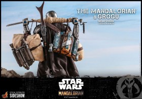 The Mandalorian & Grogu Deluxe Version Star Wars The Mandalorian 1/6 Action Figure 2-Pack by Hot Toys