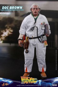 Doc Brown Back To The Future Movie Masterpiece 1/6 Action Figure by Hot Toys