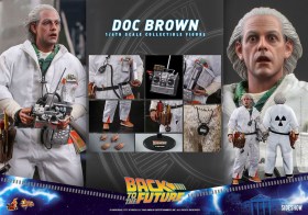 Doc Brown Back To The Future Movie Masterpiece 1/6 Action Figure by Hot Toys