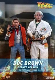 Doc Brown (Deluxe Version) Back To The Future Movie Masterpiece 1/6 Action Figure by Hot Toys